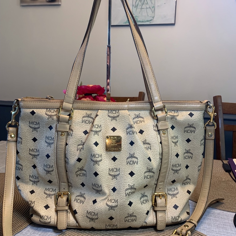 MCM Visetos Crossbody Large bag